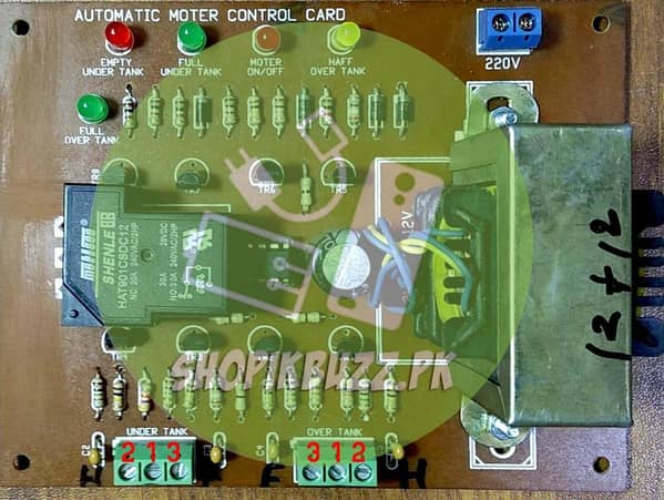 Automatic Motor Control Card For upto 2.5hp Motor Water pump Module Circuit Kit Automation| Shopikbuzz