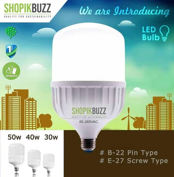 12x 18w LED BULB - E27| Shopikbuzz