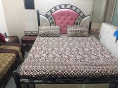 bed and dressing