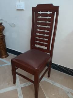 Elegant Chocolate Brown Wooden Dining Chairs – Set of 6 – Sturdy & St