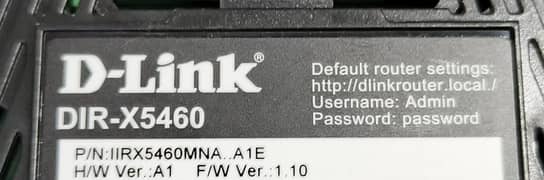 dlink ax 5460 wifi 6 dual band