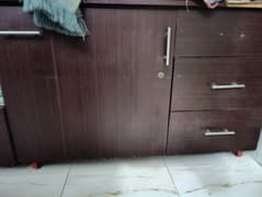 wooden long table splited into two tables