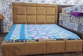 wooden bed