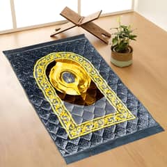 Prayer Mat Premium Quality Velvet Embossed Jainamaz/ Janamaz/ Rugs