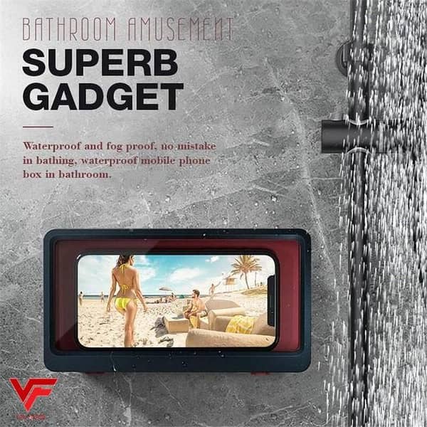 Wall-Mounted Waterproof Mobile Phone Holder for Bathroom – 6.8 Inch Storage Case