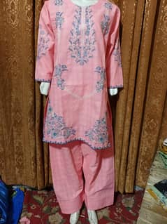 cotton 2 piece with farshi shalwar