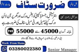 Online and Office Work Available For Males and Females