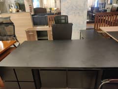 Office executive table for sell with side wreck