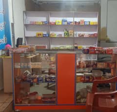 Computer table. show case . almaari
