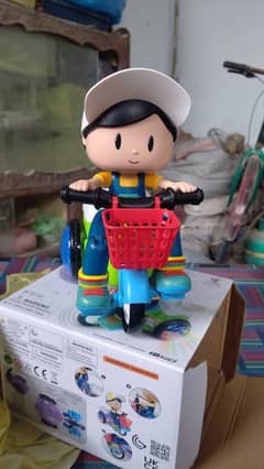 delivery boy toy cycle