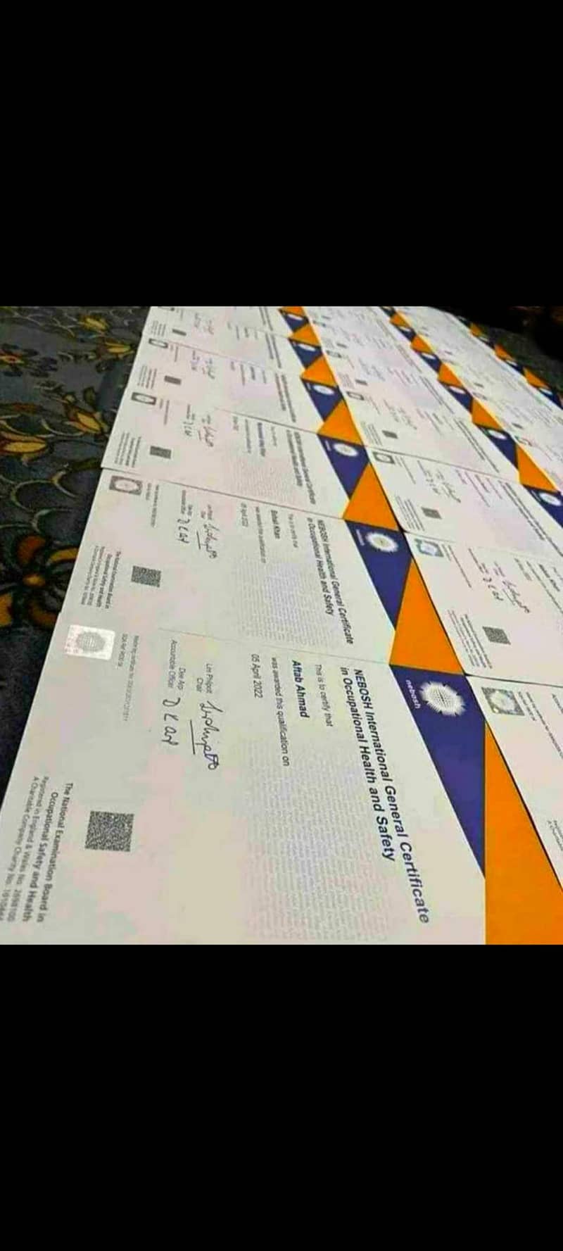 Nebosh ( same name)  iosh osha and scall based diploma avlble on low 3
