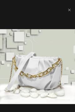 White color cross body bag