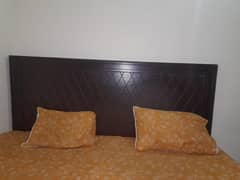 double Wood bet with molty foam mattress 6"