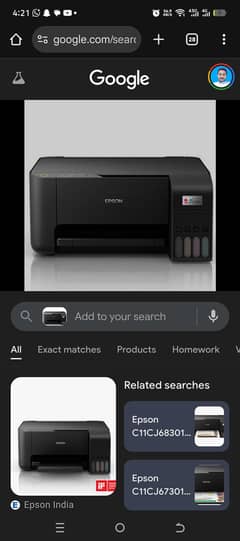Epson L3210 Color Printer scanner