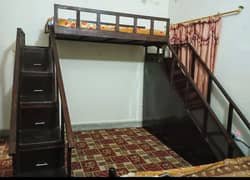 Hand Made Wooden Bunker Bed Slightly Used without Mattress