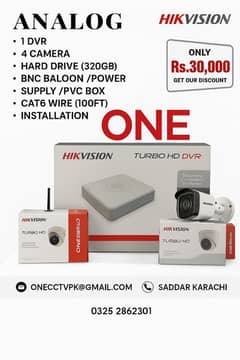 Only 30,000 For 4 Cameras Setup with Installation || Special Pakege