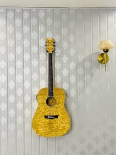 DEAN SEMI ACOUSTIC GUITAR 41 INCHES + bag