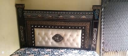 BED & 2 SIDE TABLE & DRESSING TABLE & DEWAN