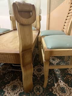 6 pieces dining table for sale