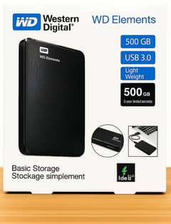 External harddrive 500 GB