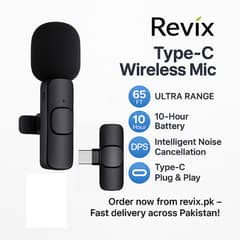 Wireless Mic K9 Dual Microphone Mic Plug & Play Usb Type C Plug Wire