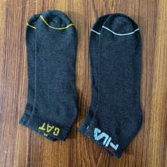 2 Pairs Premium Cotton Sports Socks - Nike, Puma, Fila, CAT (1 Pack)