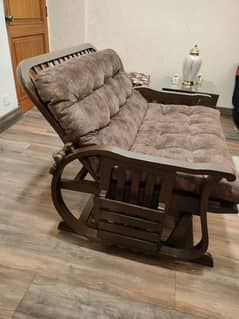 Swing sofa, with cushions. Pure wood