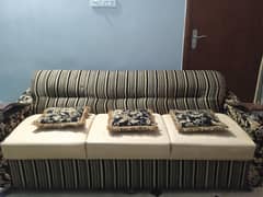 BLACK AND FOAN 7 SEATER SOFA SET