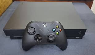 XBOX ONE X 1TB [ WITH OFFLINE GAMES BUNDLE INSTALLED]