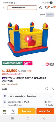intex jump o lene castle