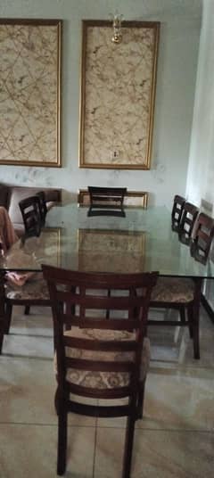 dining table with 8 charis
