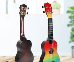 guitar rainbow colored ukulele