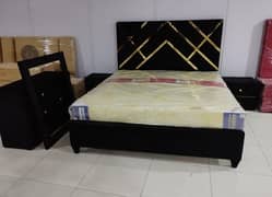 complete bed set with side table or dressing