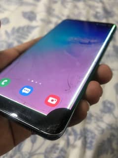 s10 8/128 official pta approved single sim chalta ok h panel men line