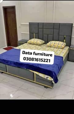 double bed, king size bed, side tables, home furniture, room furnitur