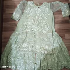Heavy embellished Shirt with gharara