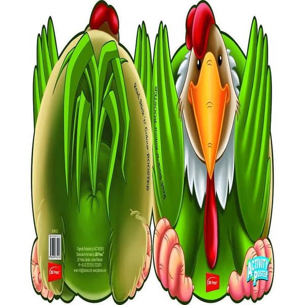 Rooster Jungle Stick and Color Set with Crayons