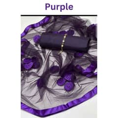 cash on delivery  3 PCs woman unstitched plain katan silk suits