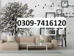 Wallpapers / Wall branding / Glass paper / Wall picture / window blind