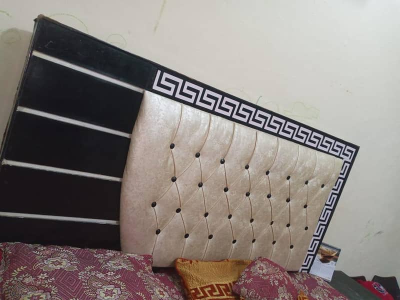 king size bed with side tables and dressing table without mattress 3