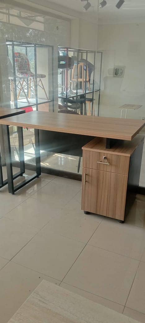 Workstation with storage, office table, working table, laptop table 1