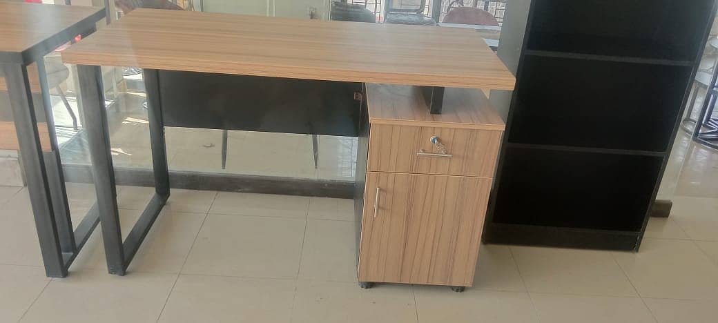Workstation with storage, office table, working table, laptop table 2