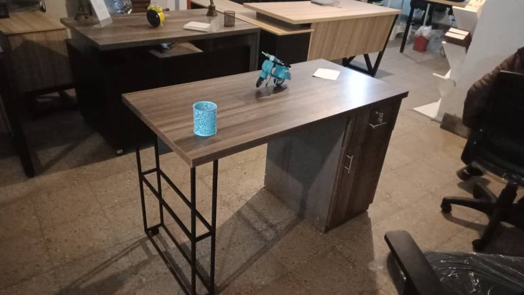Workstation with storage, office table, working table, laptop table 3