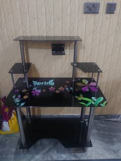 glass computer Table