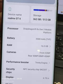 Realme GT 6 -- 16/512 --  condition 10/9 official variant
