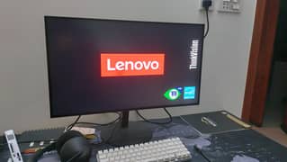 Lenovo 27" 2k QHD LED Monitor P27h-20 with built-in Speaker Moniter