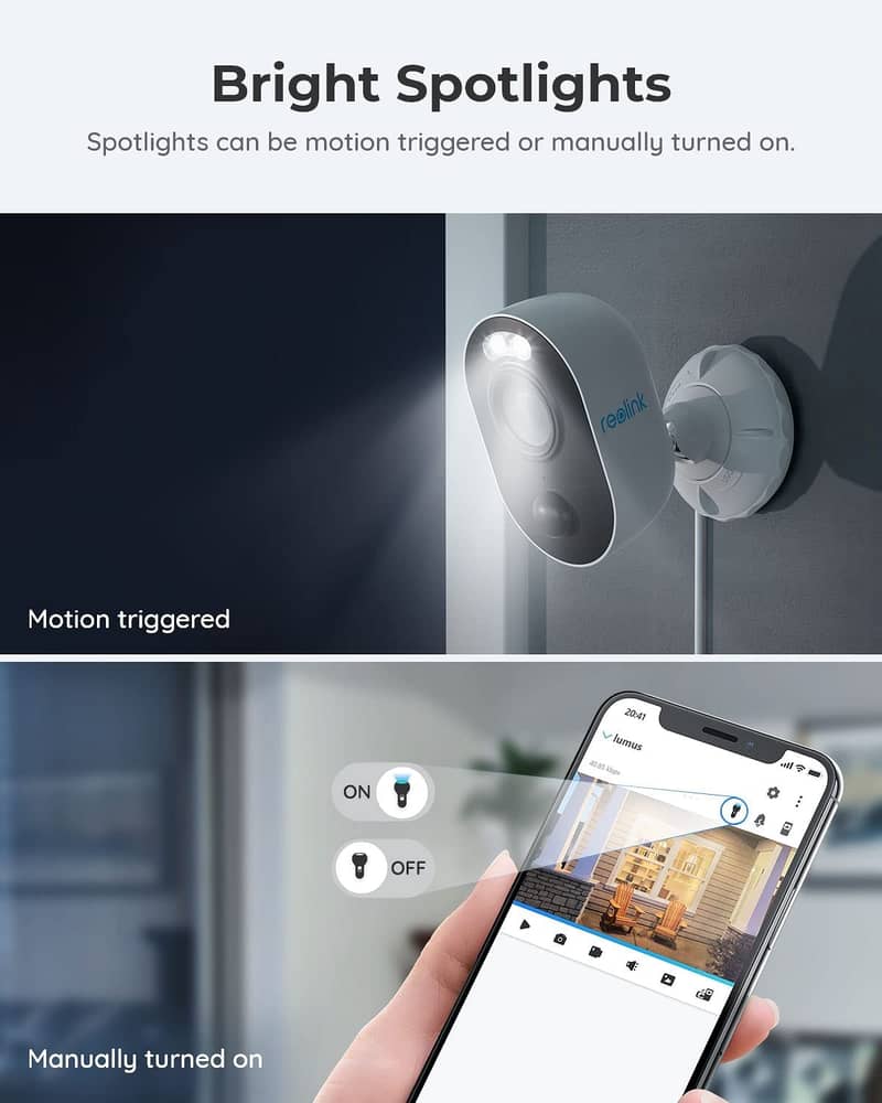 Reolink-Lumus Reolink Outdoor WiFi Security Camera with Spotlight 031 2