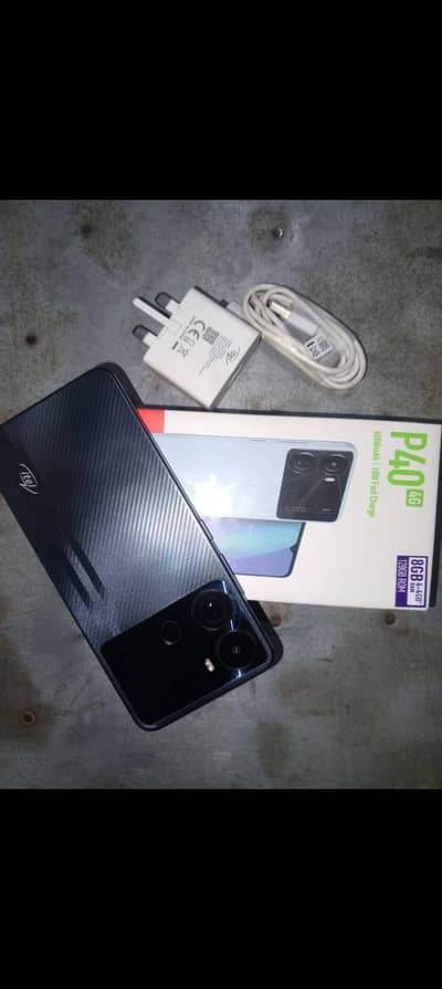 itel p40.4+4 128 full box