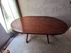 dining table plus 6chair home use 10=8 chair ki seat thori bathi huwi