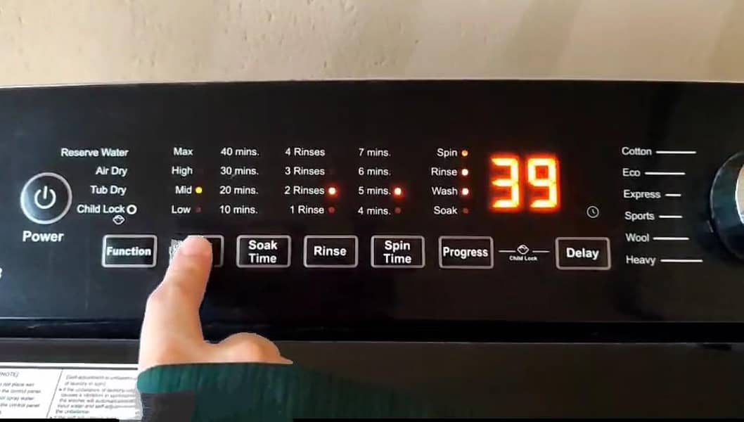 haier fully automatic machine HWM 120 1678 MODEL 1